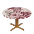 Artistic abstract feature Tablecloth with Elastic EdgeWaterproof Round