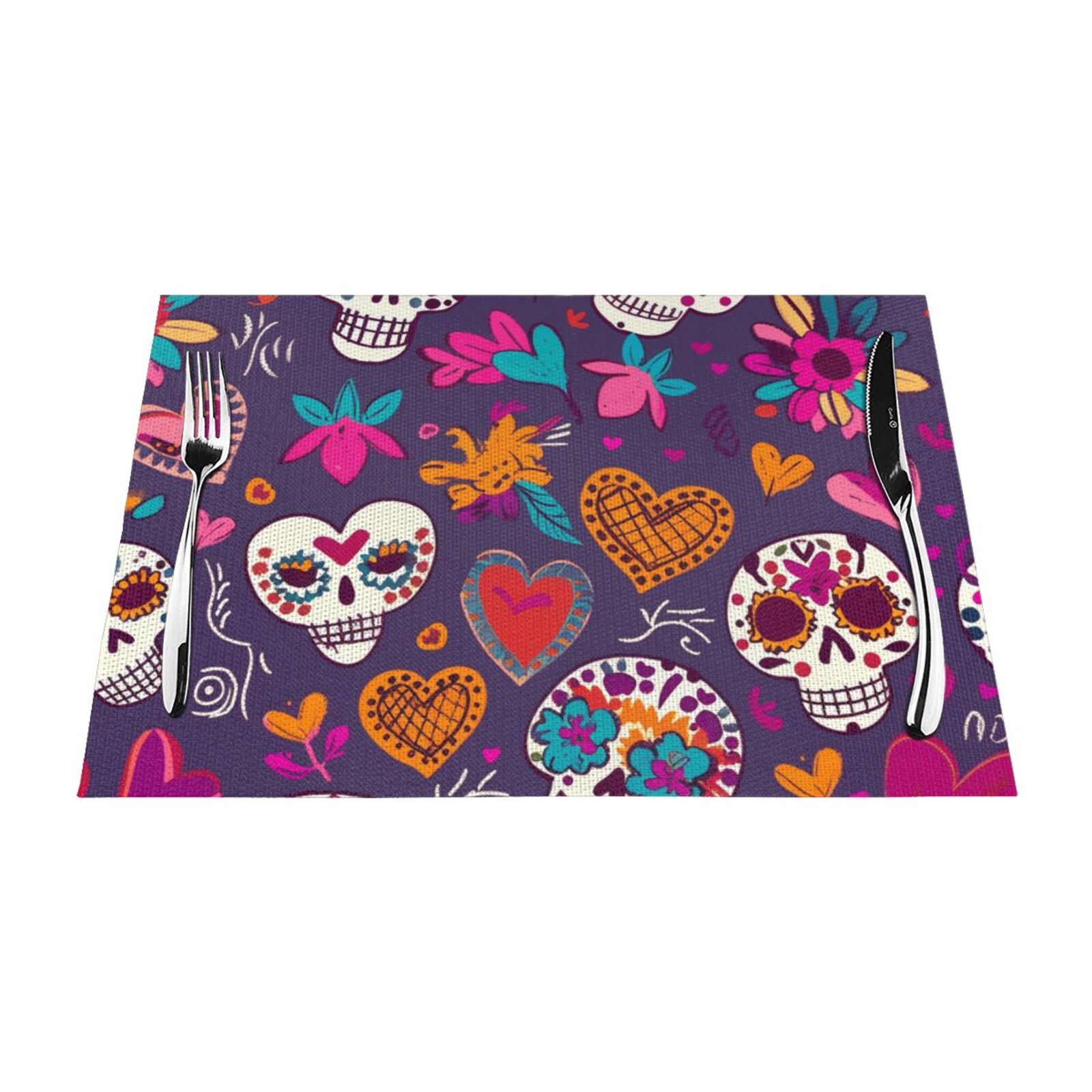 Artistic abstract feature mat, heatresistant dining table mat