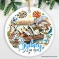 Artistic and Iconic Sydney Landmarks Christmas Ornament, Australia Gift