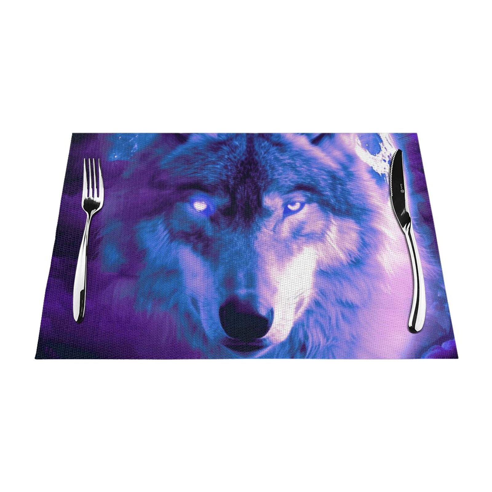 Artistic closeup of animals Dining mat, washable, heatresistant