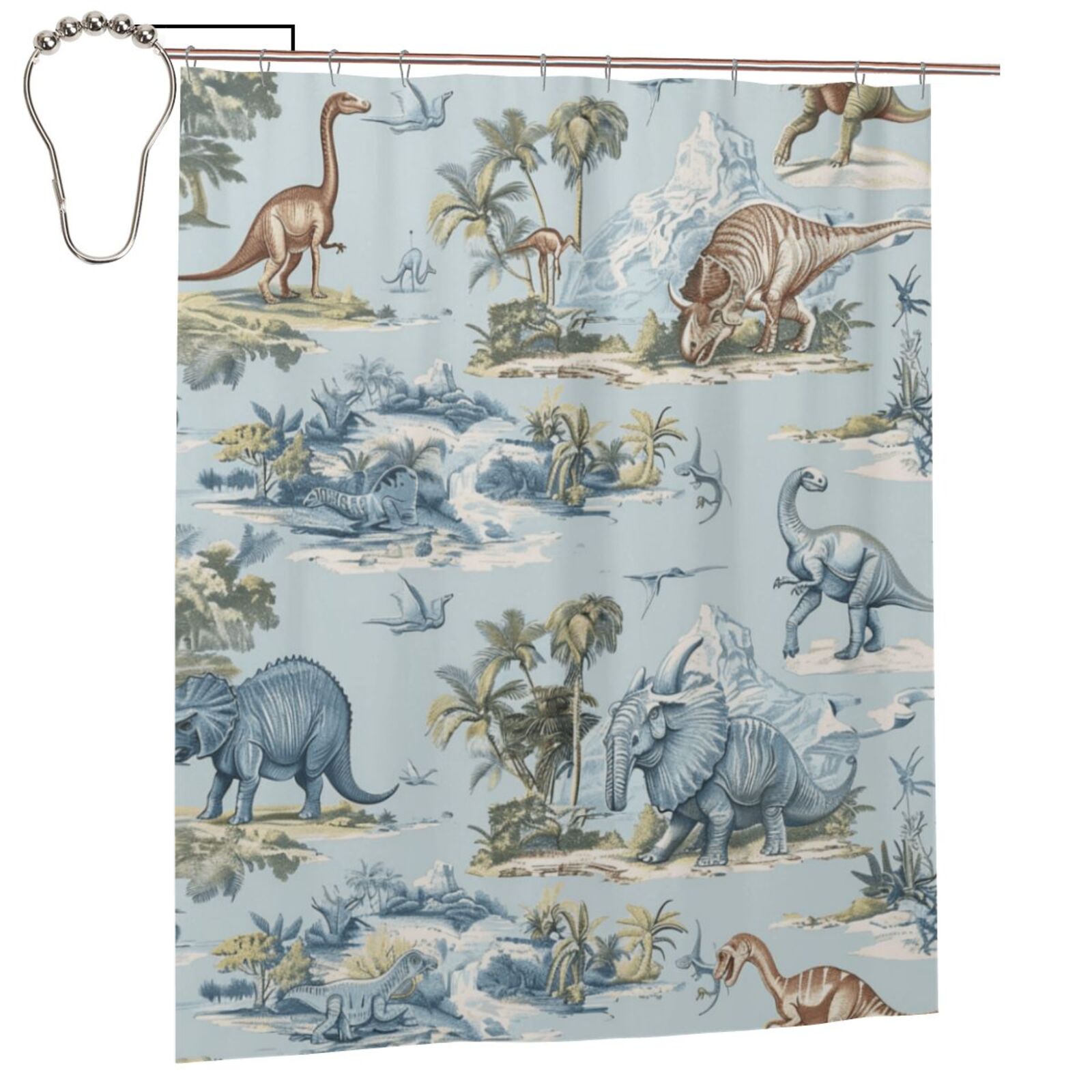 Artistic closeup of classical animals Shower Curtain, Waterproof