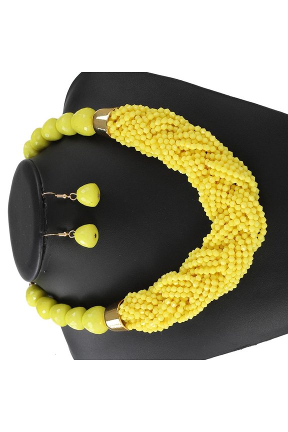 Artistics Multilayer Plastic Bead Jewelry Set for Casual or Evening Occasions