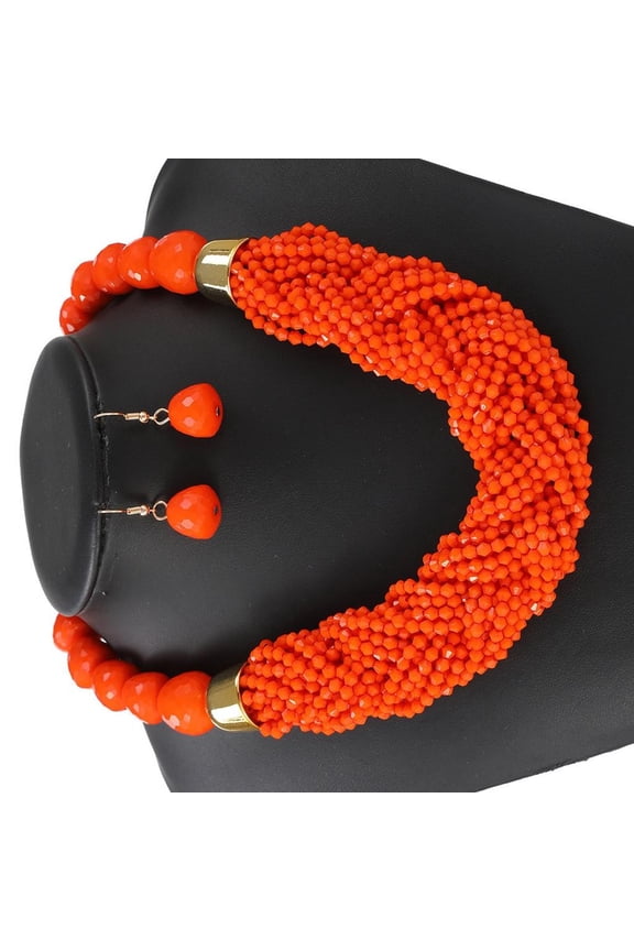 Artistics Multilayer Plastic Bead Jewelry Set for Casual or Evening Occasions