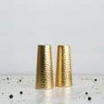 thumbnail image 1 of Artistique Hammered Gold Tone Salt And Pepper Shaker Set, 1 of 3