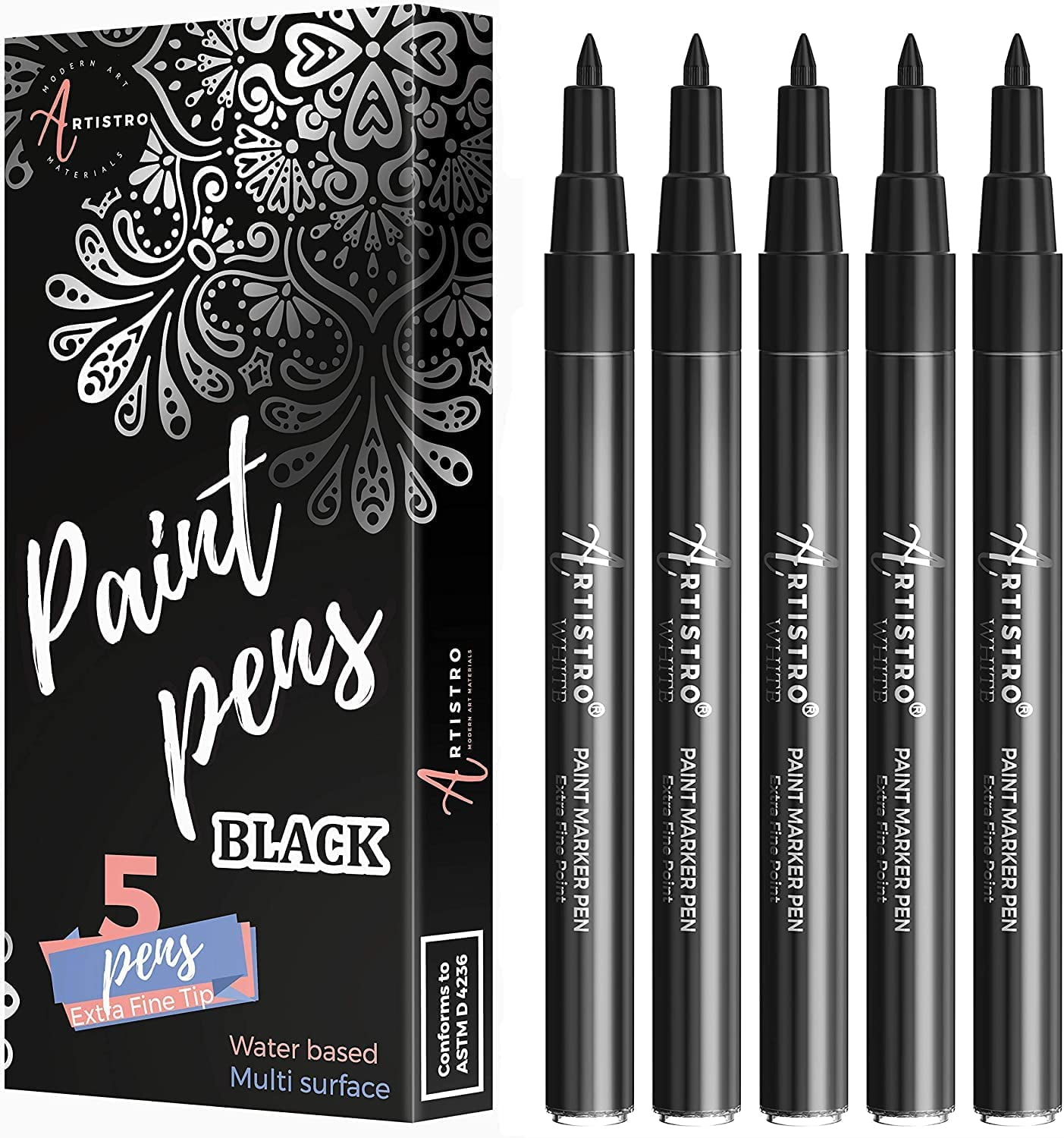 Artistro 30 Acrylic Paint Markers Fine Tip 1mm
