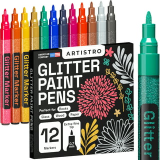  TEHAUX 150 Pcs Metallic Gel Pen Glitter Paint Pens Glitter  Paint Markers Glitter Pens for Kids Kid Ink Wedding Making Cards Glitter  Pen Highlighter Pen Pens Graffiti Flash Pen : Arts