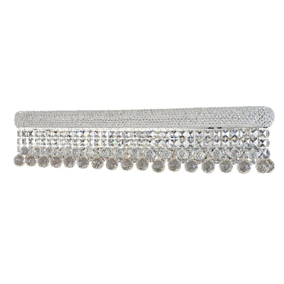 Artistry Lighting Primo Collection 36"x06"x08" Chrome 5-Light Crystal Vanity Light