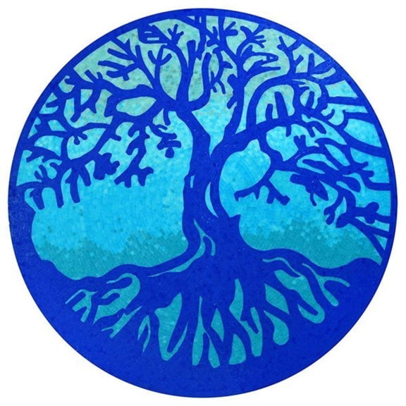 Artistry in Mosaics Glass Tree of Life Swimming Pool Mosaic 48" x 48"