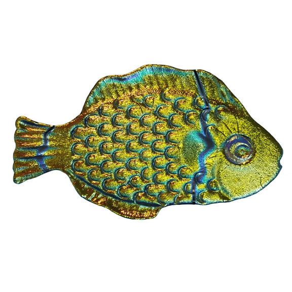 Artistry in Mosaics Metallic Mini Tropical Fish Fusion Series Ceramic Swimming Pool Mosaic 4", Rainbow