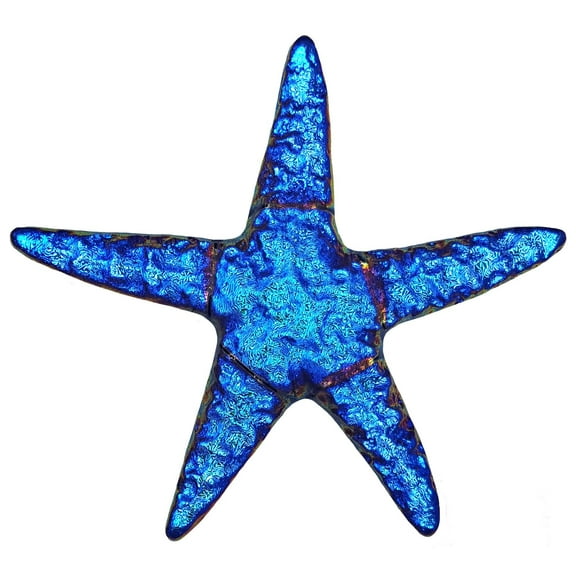 Artistry in Mosaics Metallic Starfish Fusion Series Ceramic Swimming Pool Mosaic 5", Sapphire