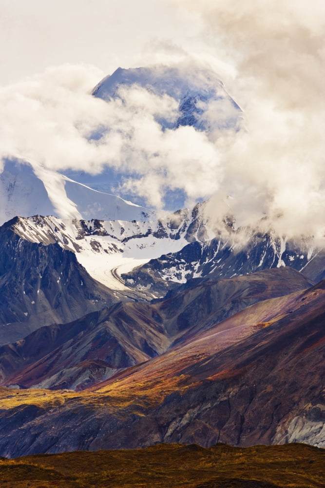 Artists Choice Mount Mather Alaska Range Denali National Park Alaska Canvas Art - Yves Marcoux Design Pics (22 x 34)