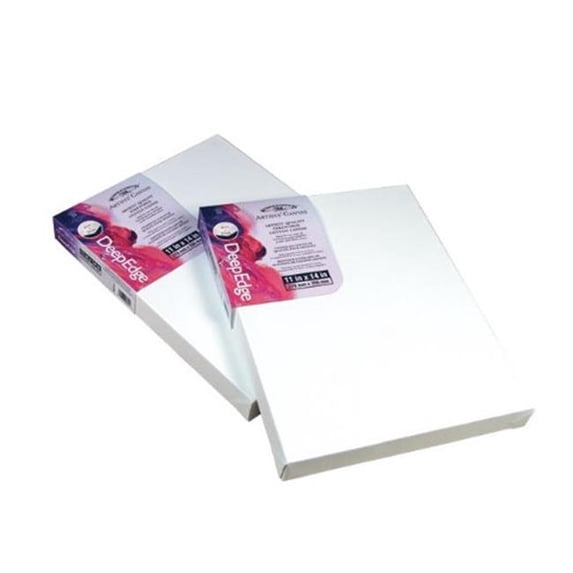 Winsor & Newton 6015146 36 inch x 48 inch Artists Deep Edge Stretched Cotton Canvas - Set of 2 Pack Of 2