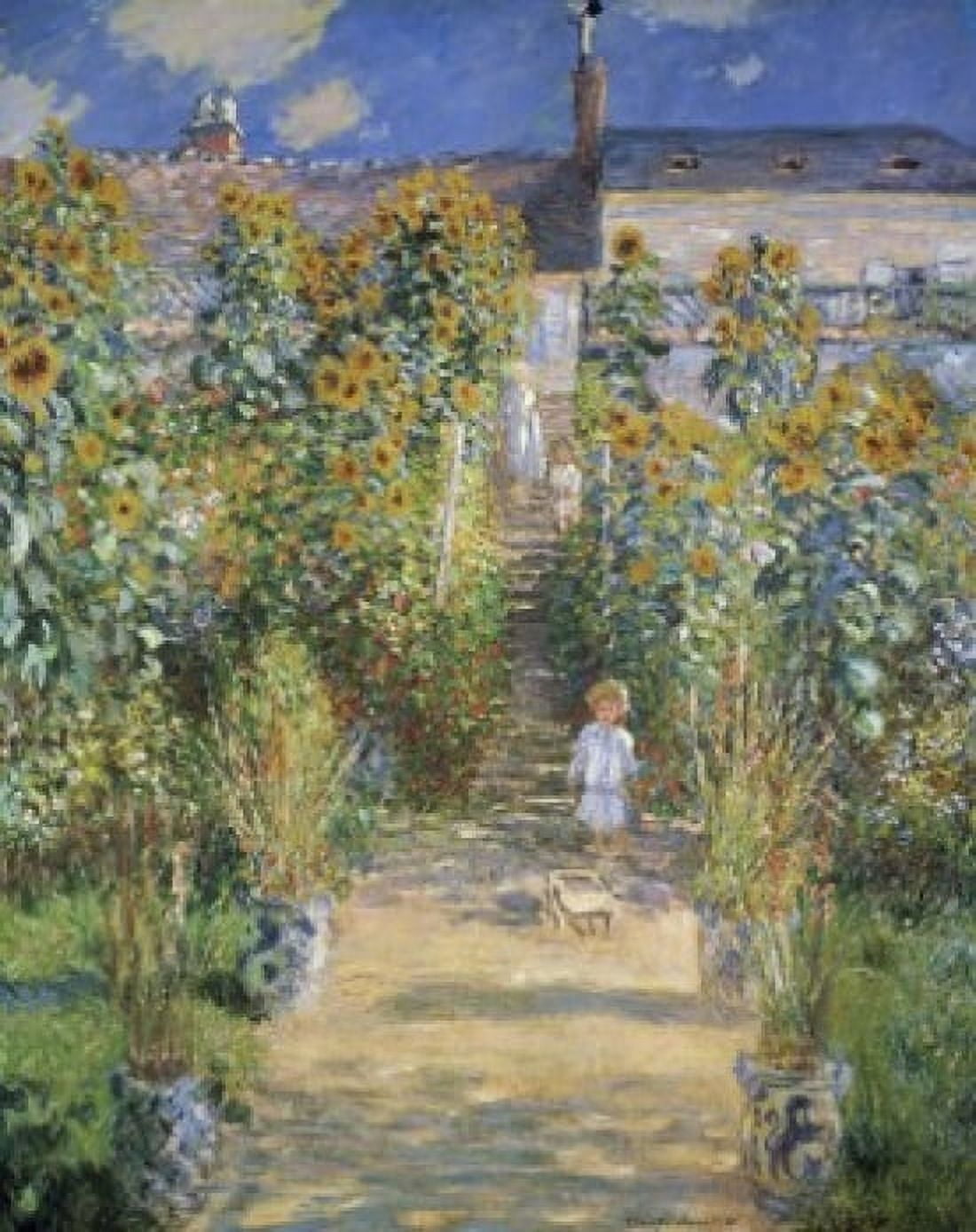 The Artists Garden at Vetheuil 1880 Claude Monet (1840-1926French) Oil on canvas National Gallery of Art Washington DC Canvas Art - Claude Monet (18 x 24)