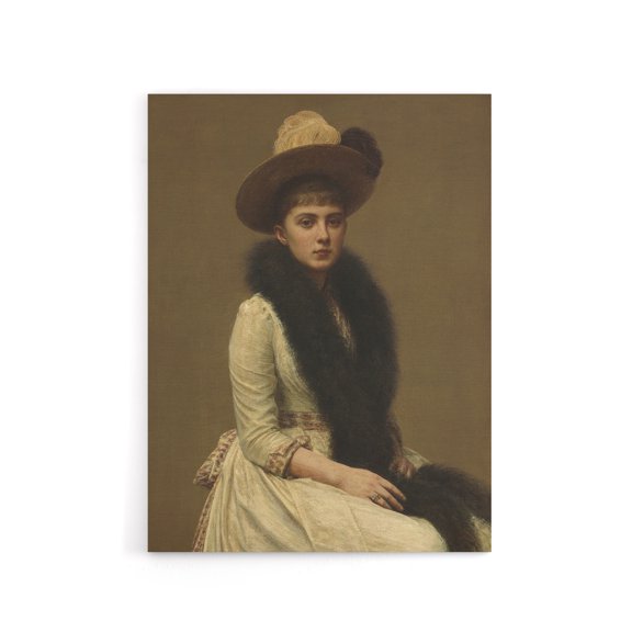 Artists Niece Sonia Portrait Latour Canvas Wall Art Print 24x32"