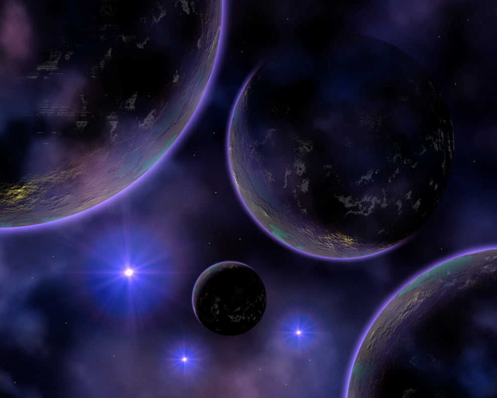 Artists concept illustrating a cluster of blue stars on the edge of a nebula Canvas Art - Mark StevensonStocktrek Images (32 x 26)