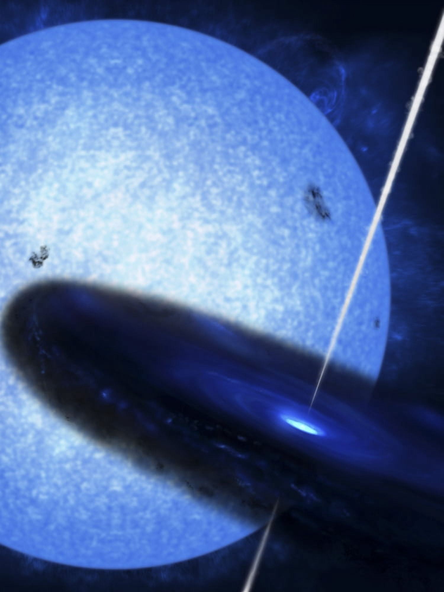 Artists concept of Cygnus X-1 a luminous x-ray source in the constellation Cygnus Canvas Art - Fahad SulehriaStocktrek Images (25 x 33)