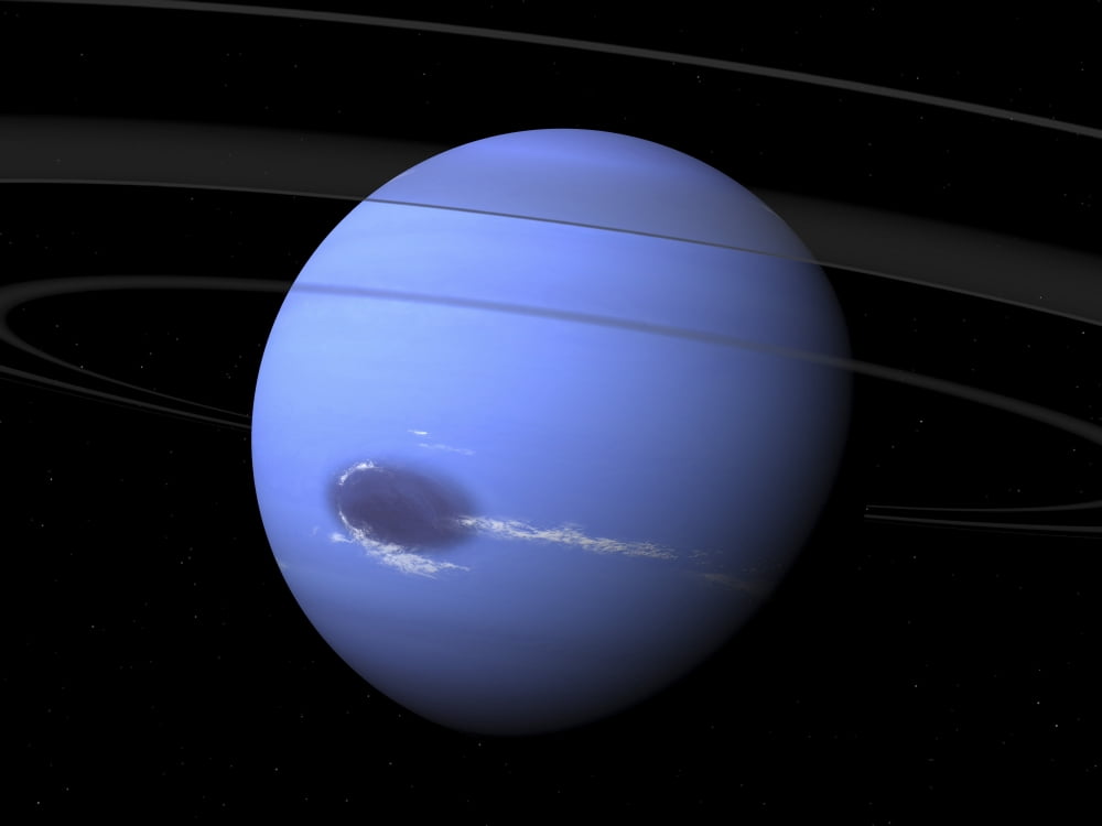 Artists concept of Neptune Canvas Art - Walter MyersStocktrek Images (33 x 25)