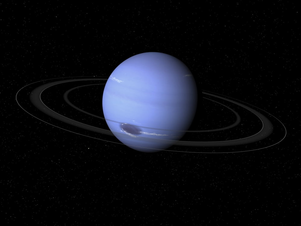 Artists concept of Neptune Canvas Art - Walter MyersStocktrek Images (33 x 25)