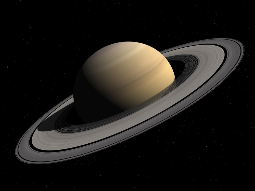 Artists concept of Saturn Canvas Art - Walter MyersStocktrek Images (32 x 24)