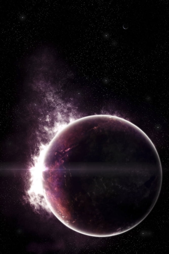 Artists concept of a completely ethereal planet Canvas Art - Tomasz DabrowskiStocktrek Images (12 x 17)