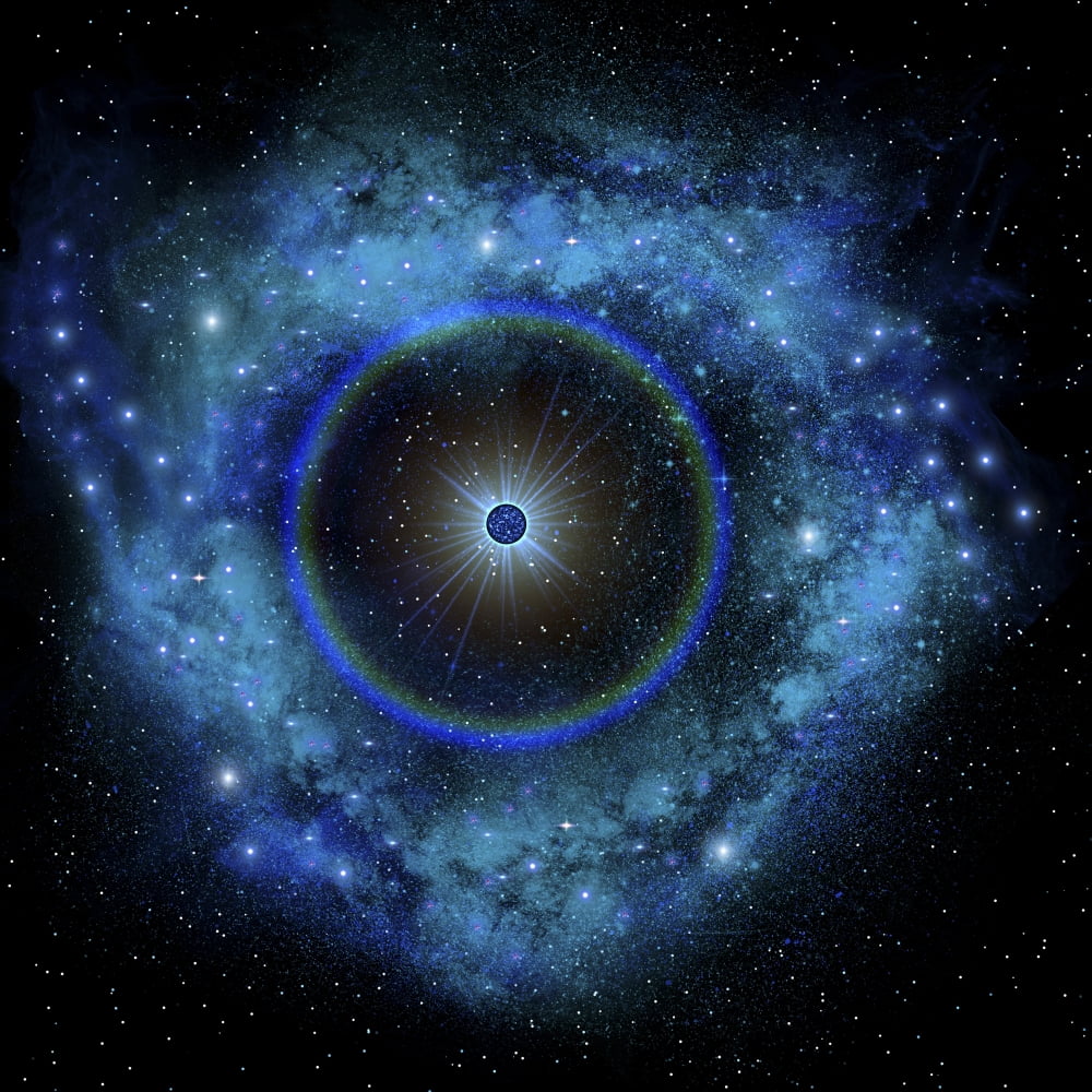 Artists concept of a supernova explosion Canvas Art - Corey FordStocktrek Images (28 x 28)