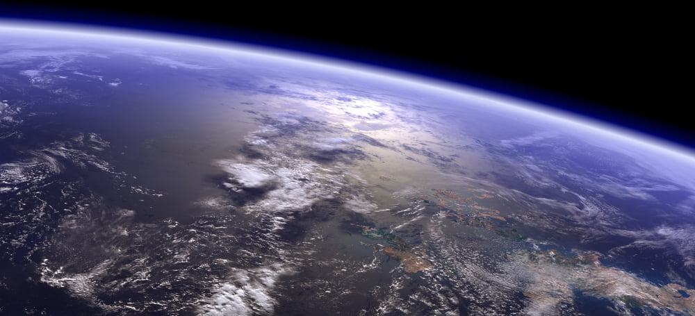 Artists concept of a terrestrial planet Canvas Art - Frieso HoevelkampStocktrek Images (42 x 19)