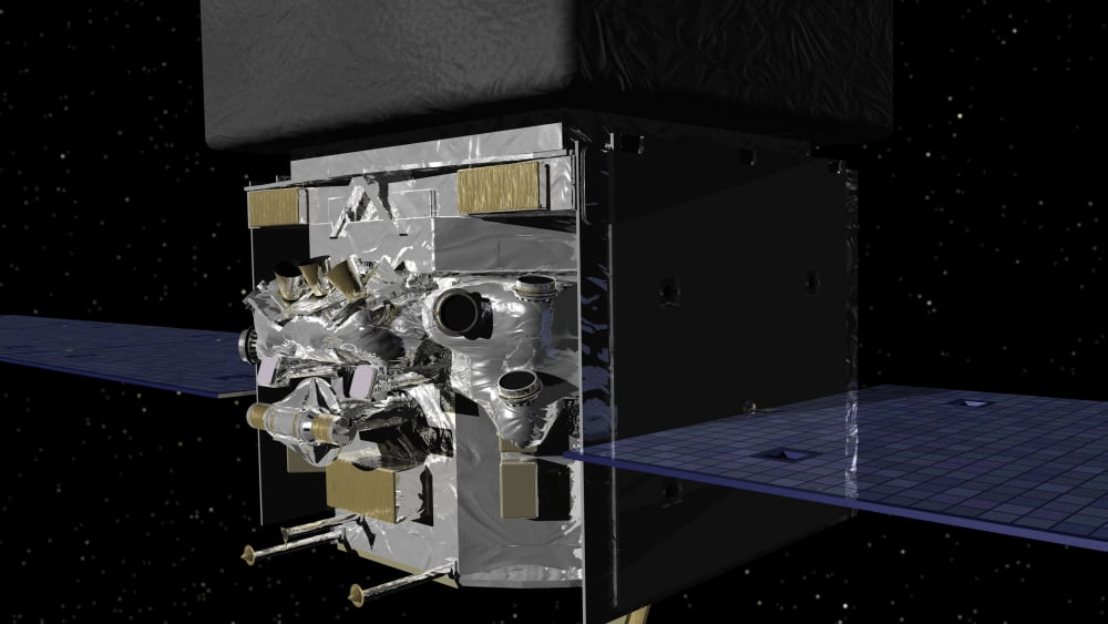 Artists concept of the Gamma-Ray Large Area Space Telescope or GLAST Canvas Art - Stocktrek Images (37 x 21)