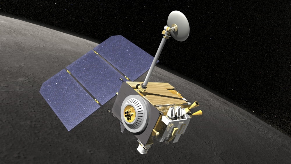 Artists concept of the Lunar Reconnaissance Orbiter Canvas Art - Stocktrek Images (38 x 21)