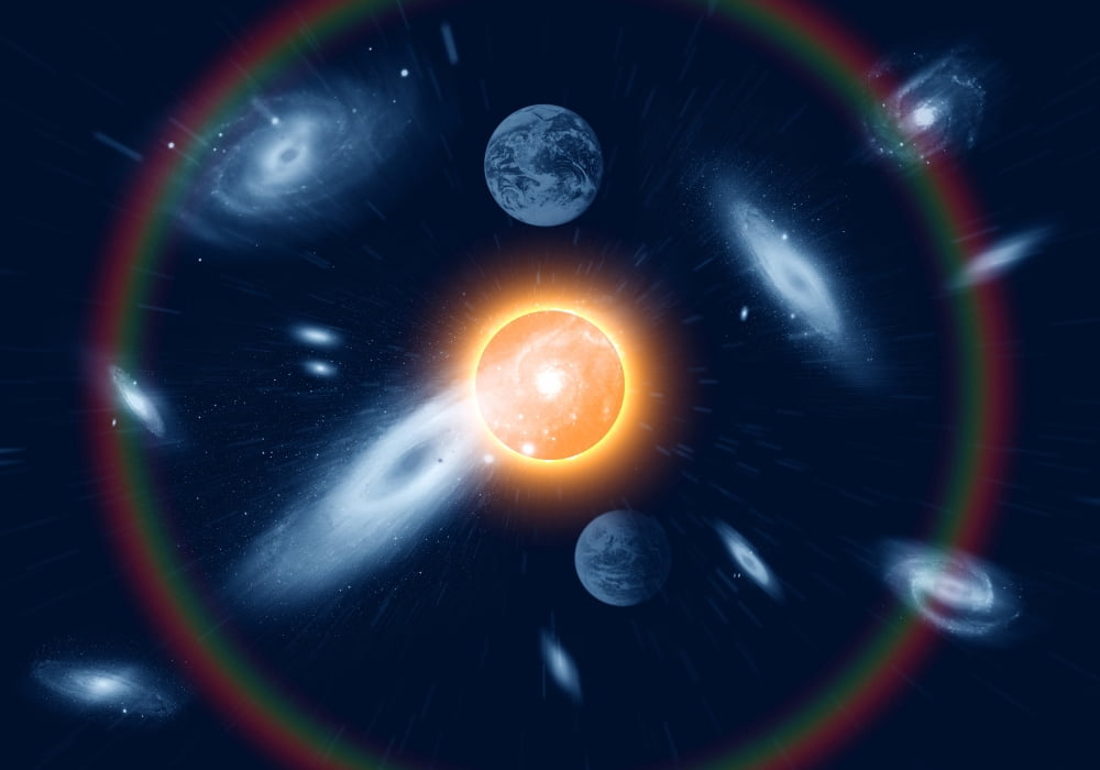 Artists concept of the big bang theory Canvas Art - Mark StevensonStocktrek Images (34 x 24)