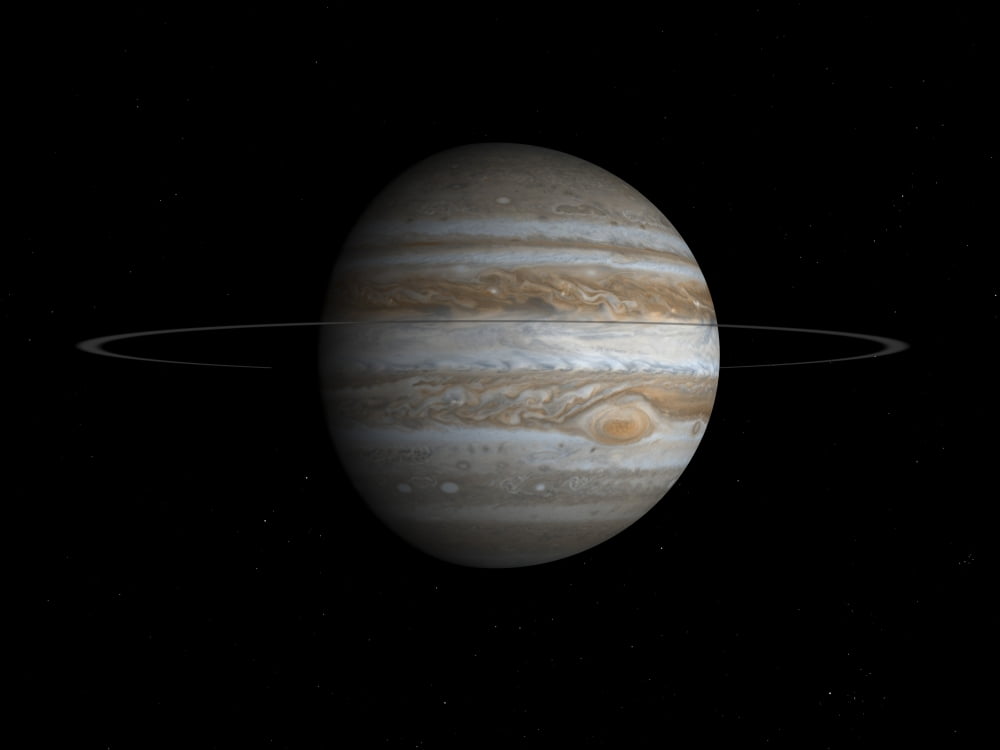 Artists concept of the planet Jupiter Canvas Art - Walter MyersStocktrek Images (17 x 13)