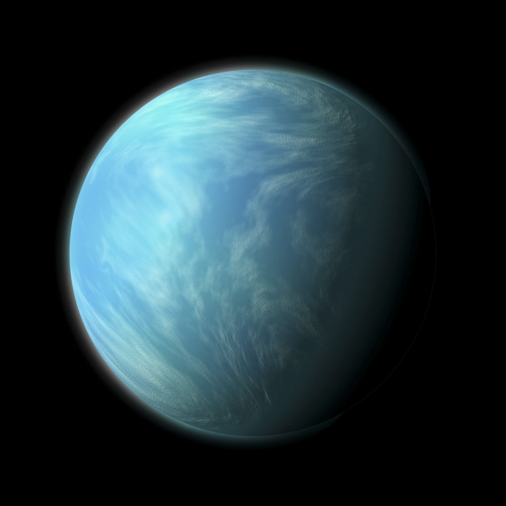 Artists depiction of Kepler 22b Canvas Art - Marc WardStocktrek Images (29 x 29)