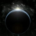 thumbnail image 1 of Artists depiction of a star breaking the horizon of an Earth-like planet Poster Print, 1 of 2