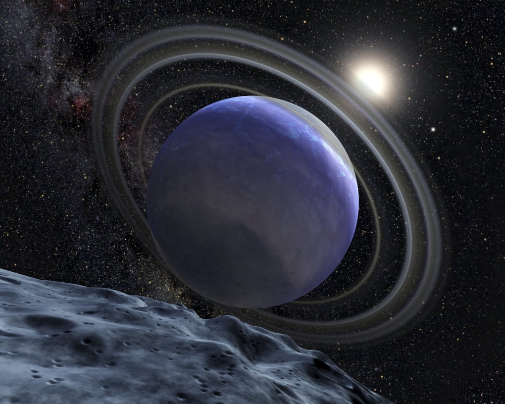 Artists illustration of an Extrasolar Planet Orbiting Star HR 8799 Canvas Art - Stocktrek Images (32 x 26)