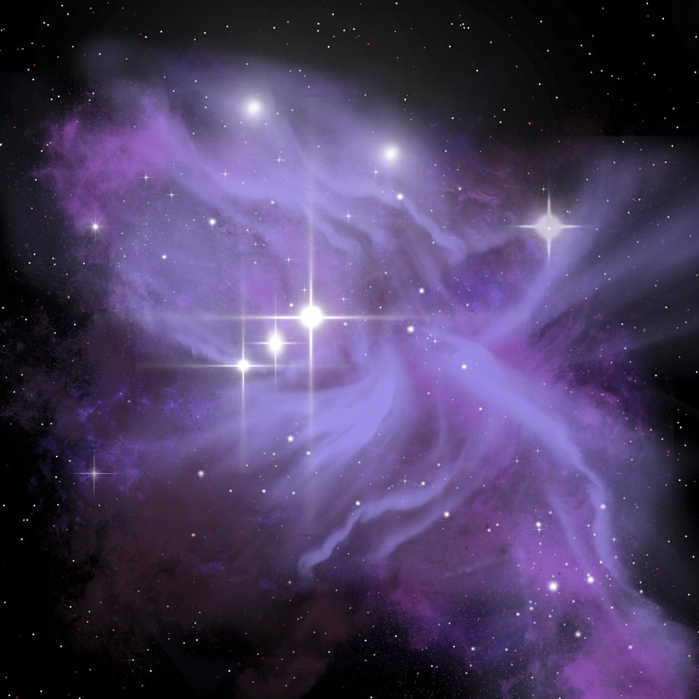 Artists rendering of NGC 1977 Canvas Art - Corey FordStocktrek Images (28 x 28)