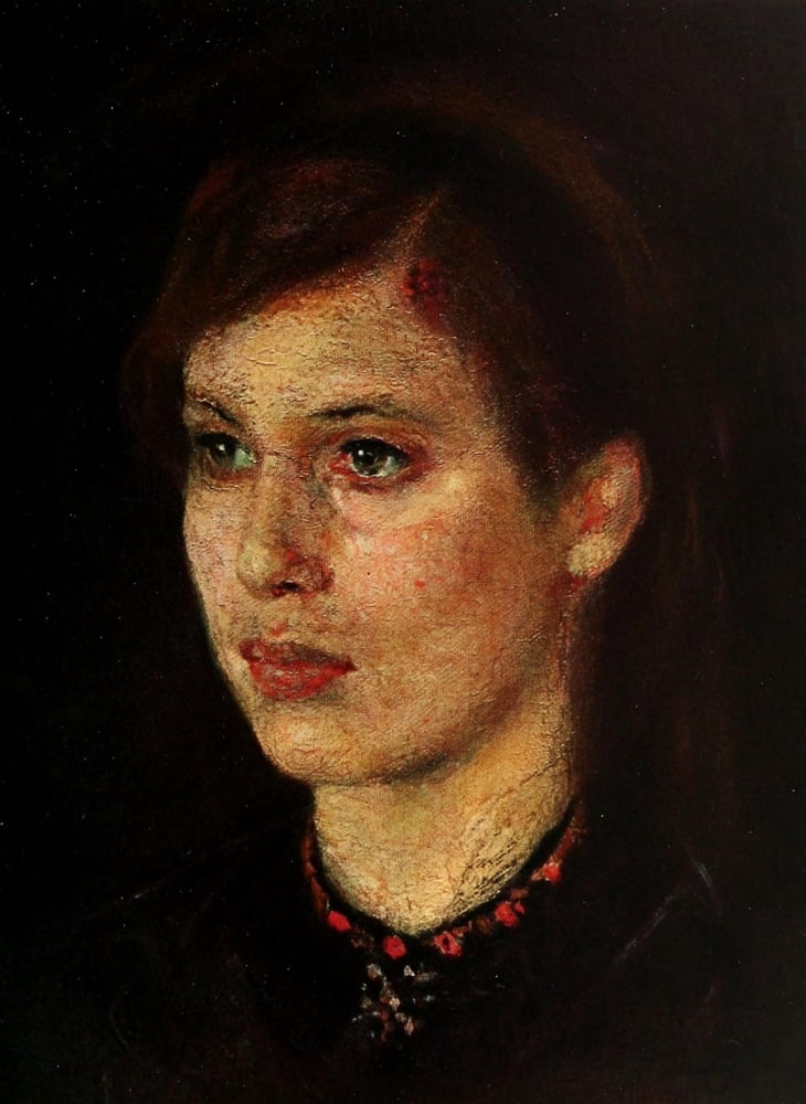 Artists sister Inger 1884 Canvas Art - Edvard Munch (18 x 24)