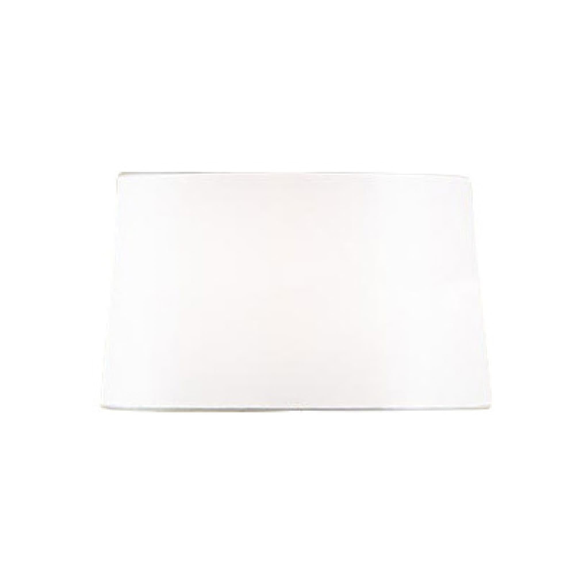 Off-White Linen Drum Lampshade with Chrome Frame, 20"