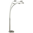 thumbnail image 1 of Artiva USA Micah  88" 5-Arc Brushed Steel Floor Lamp w/ Dimmer Switch, 1 of 3
