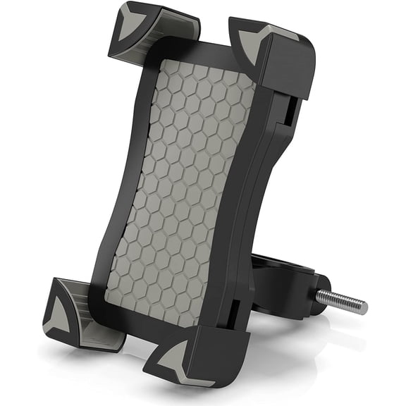 Artix Bicycle Mount Phone Holder for Bike, Cradle Stand Features 360 Rotation Capability and Universal Clamp for iPhone/Android/Samsung/Nexus (Gray)