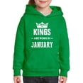 thumbnail image 1 of Artix - Big Boys Hoodies and Sweatshirts - Birthday Gift Kings Are Born In January, 1 of 5