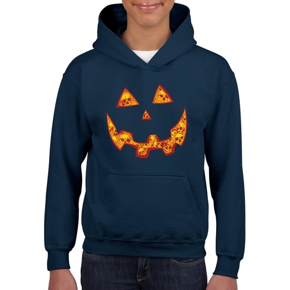 Artix - Big Boys Hoodies and Sweatshirts - Halloween Costume Pumpkin Face