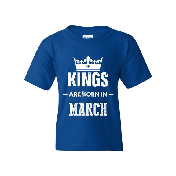 Artix - Big Boys T-Shirts and Tank Tops - Birthday Gift Kings Are Born In March
