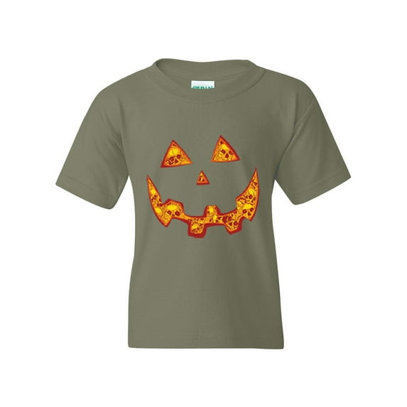 Artix - Big Boys T-Shirts and Tank Tops - Halloween Costume Pumpkin Face
