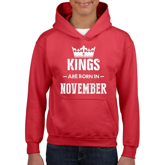 Artix - Big Girls Hoodies and Sweatshirts - Birthday Gift Kings Are Born In November