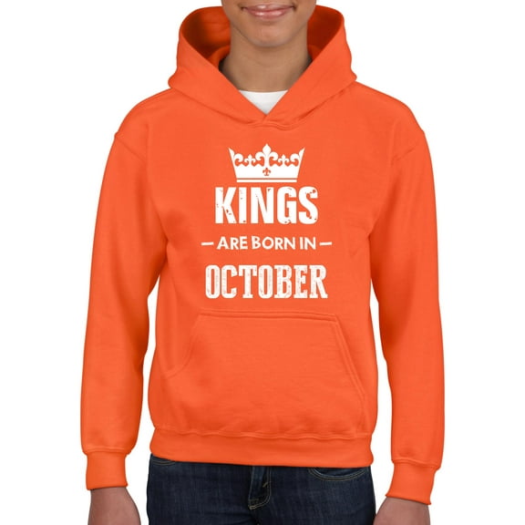 Artix - Big Girls Hoodies and Sweatshirts - Birthday Gift Kings Are Born In October