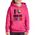 thumbnail image 1 of Artix - Big Girls Hoodies and Sweatshirts - I Love Someone With Autism, 1 of 5