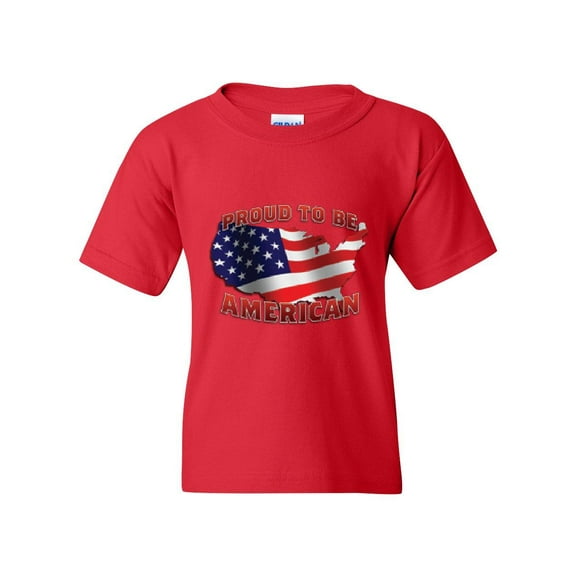 Artix - Big Girls T-Shirts and Tank Tops - American Proud To Be US Flag