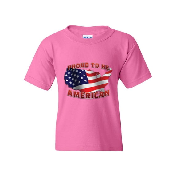 Artix - Big Girls T-Shirts and Tank Tops - American Proud To Be US Flag