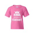 thumbnail image 1 of Artix - Big Girls T-Shirts and Tank Tops - Birthday Gift Kings Are Born In February, 1 of 5