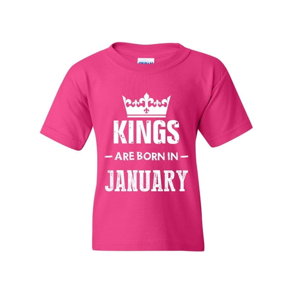 Artix - Big Girls T-Shirts and Tank Tops - Birthday Gift Kings Are Born In January