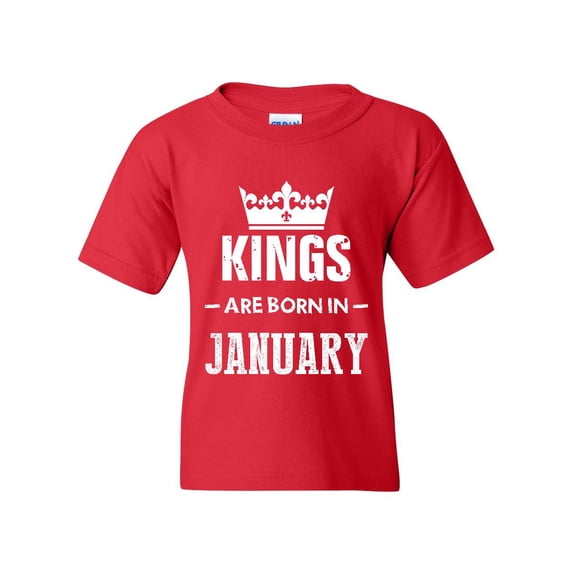 Artix - Big Girls T-Shirts and Tank Tops - Birthday Gift Kings Are Born In January